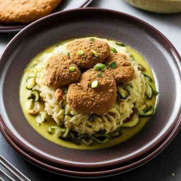 Фрикасе из цуккини и курицы